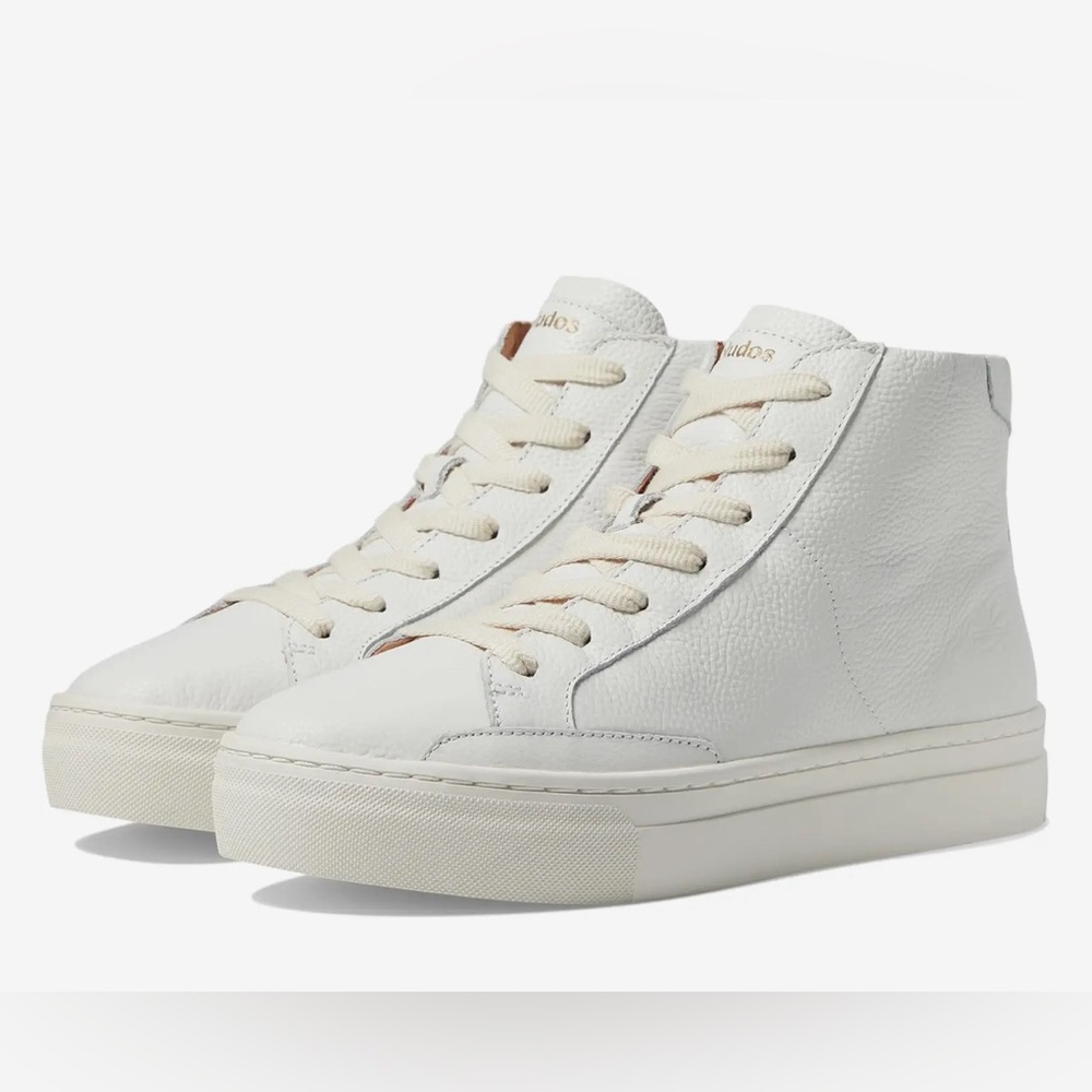Soludos Ibiza High Top Sneaker In White Women’s Size 7 New In Box